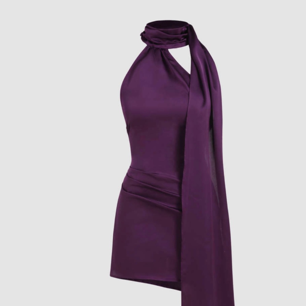 Satin Purple dress